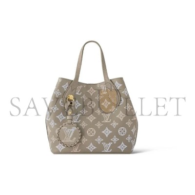 LOUIS VUITTON MAHINA LEATHER FLIGHT MODE CARMEL HOBO M23758 (20*20*12.5cm) 